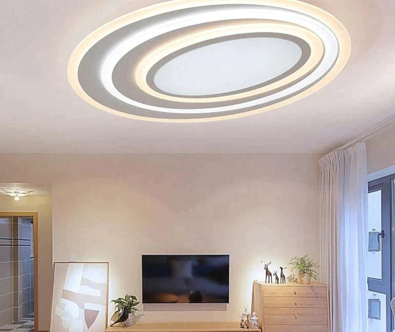 Dimming+Remote Control Modern Led Ceiling Lights For Living Room Bedroom 3 Color Temperature New