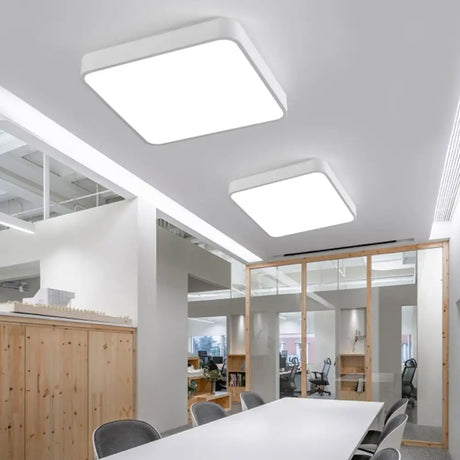 Discover Futuristic Illumination: Acrylic Flush Mount Led Fixture With Modern Geometric Design For