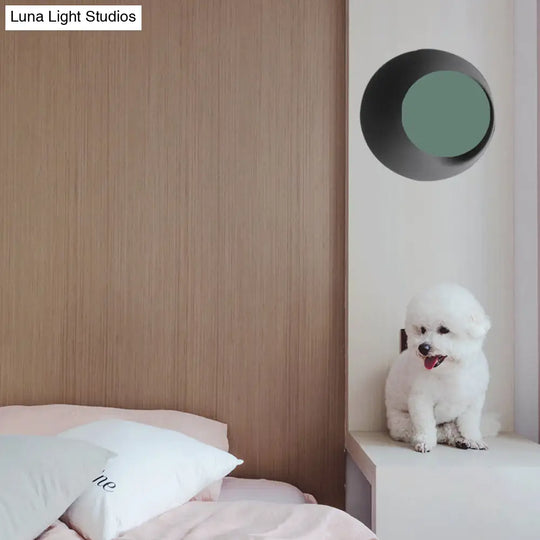 Dot Sconce Light: Macaron Style Metal Candy Colored Wall Lamp For Study Room & Kitchen Green / 10