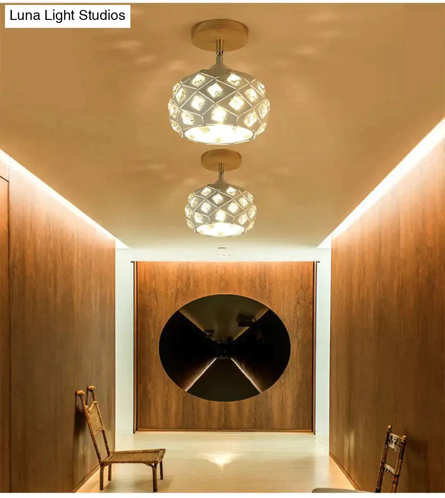 E27 Iron 5W Ceiling Lamp Shade Light Covers And Shades Triangle Metal Lampshades 180 Degree Turn