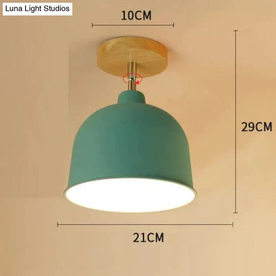 E27 Iron 5W Ceiling Lamp Shade Light Covers And Shades Triangle Metal Lampshades 180 Degree Turn
