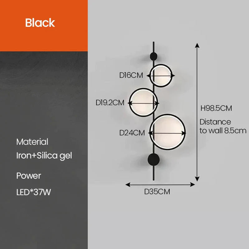 Ece - Nordic Linear Lange LED-Wandleuchte