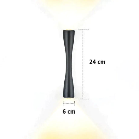 Elaine | Outdoor Waterproof Lamp Black 24cm / 9.4’’ / Warm White Outdoor Lighting