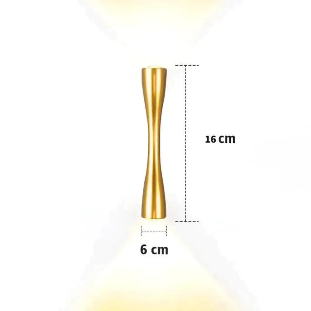 Elaine | Outdoor Waterproof Lamp Gold 16cm / 6.2’’ / Warm White Outdoor Lighting