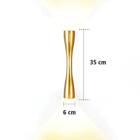 Elaine | Outdoor Waterproof Lamp Gold 35cm / 13.7’’ / Warm White Outdoor Lighting