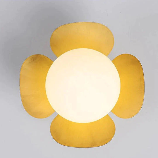 Emerson - Nordic Flower Corridor Aisle Lamp All Copper Cloakroom Deckenleuchte