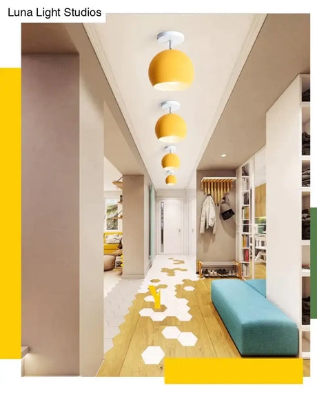 Emilia Novelty Indoor Lightings Colorful Led Pendant Lights Marca Lampshade The Corridor Porch