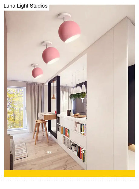 Emilia Novelty Indoor Lightings Colorful Led Pendant Lights Marca Lampshade The Corridor Porch