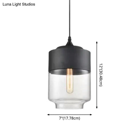 Emma - Retro Industrial Style Glass Pendant Ceiling Lights For Restaurant
