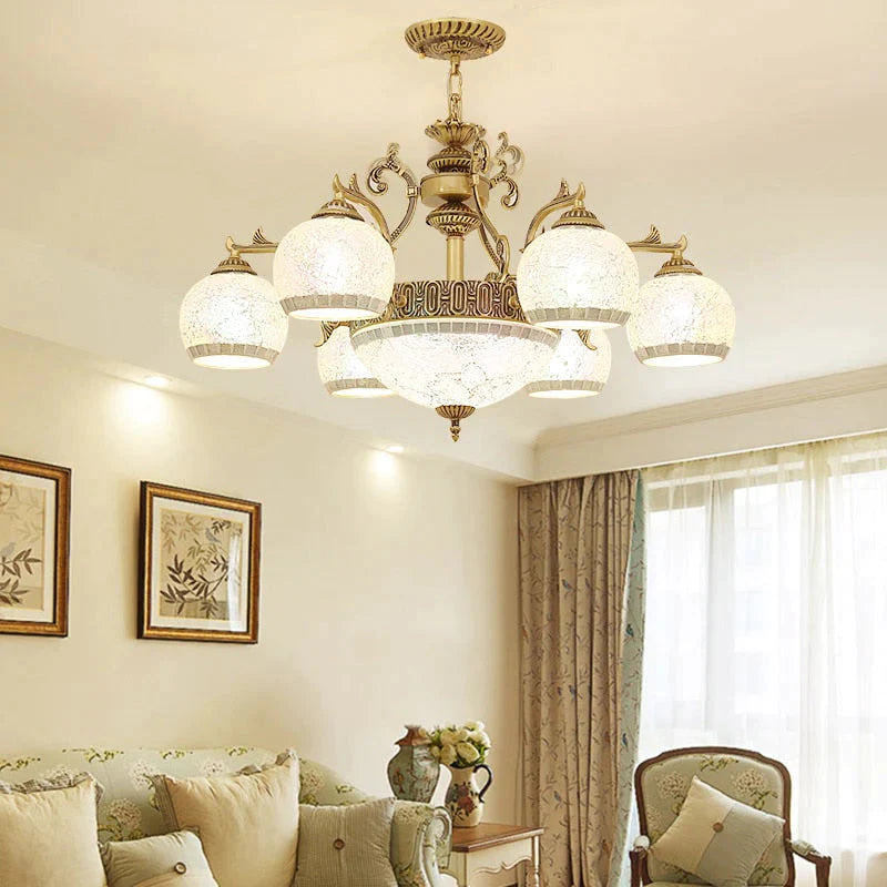Wohnzimmer im europäischen Stil Bronze Kronleuchter