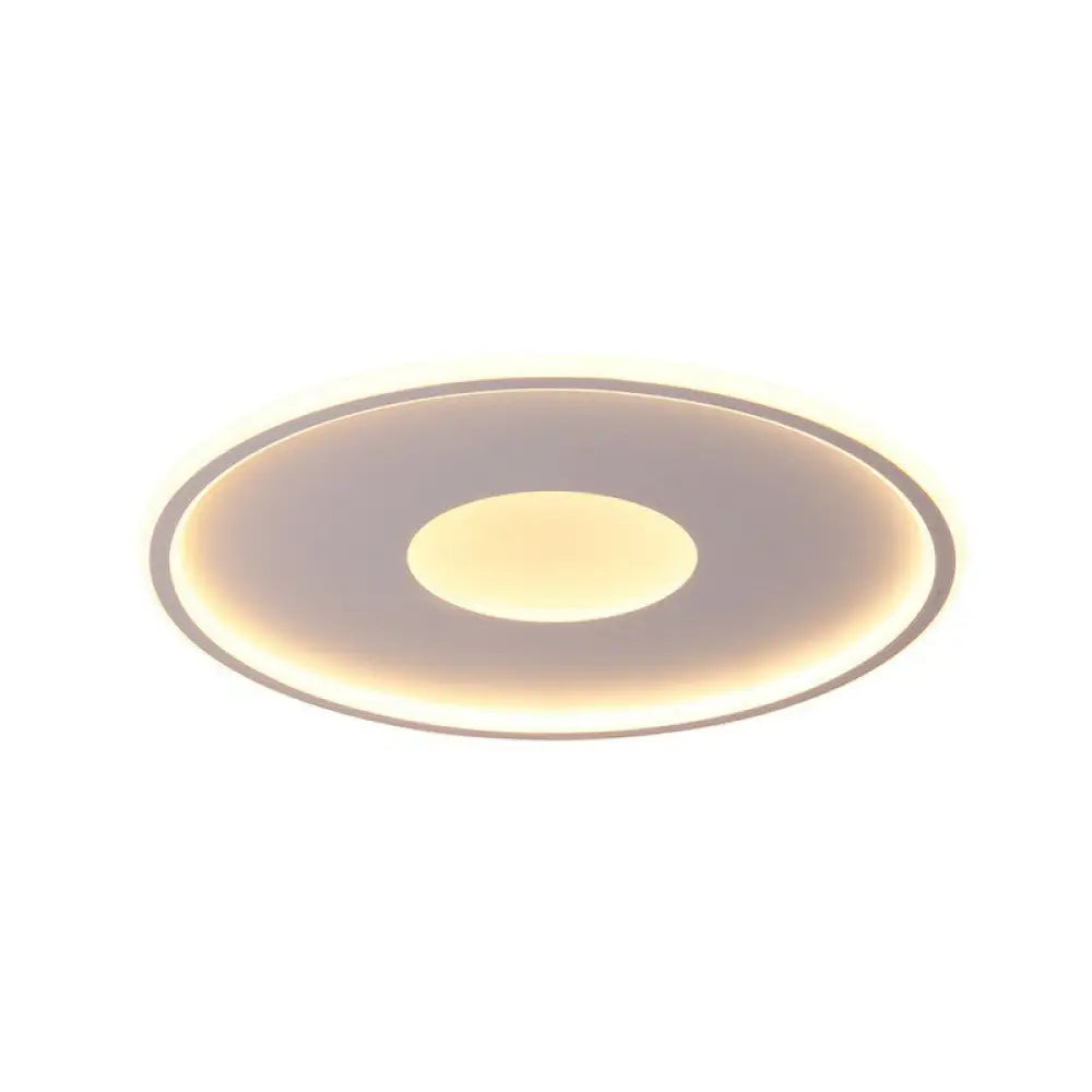 Extra-Thin Led Flush Mount Ceiling Light For Living Room - Modern Acrylic Design