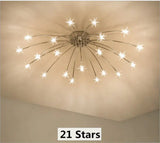 Fashion Ceiling Lights Led Lamp Iron Galss Indoor Lighting All Stars G4 Bedroom Living Room Hotel