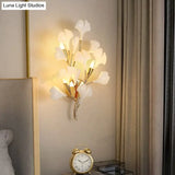Flora - Modern Porcelain Leaves Wall Lights for Bedroom living room Wall Decoration