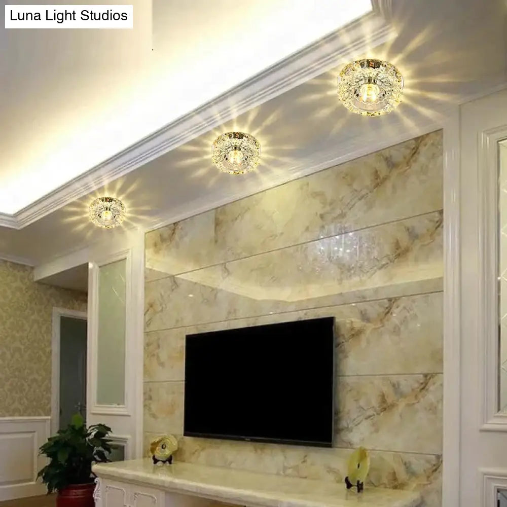 Flush Mount Small Led Ceiling Light For Art Gallery Decoration Front Balcony Lamp Porch Light