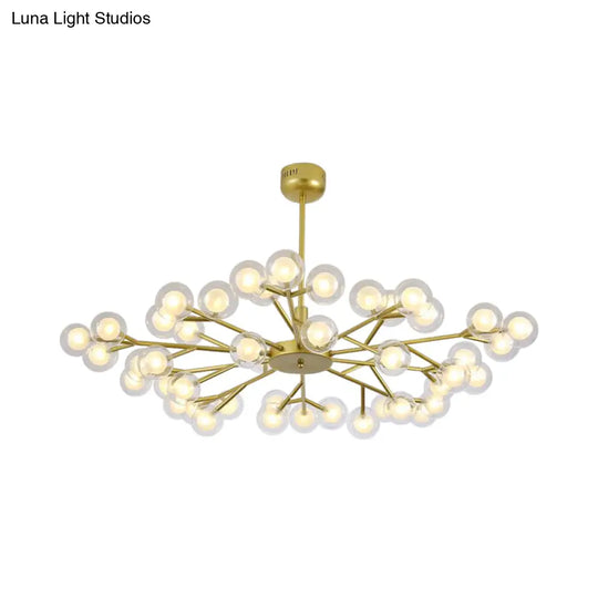 Gold Bubble Hanging Light Chandelier - Post Modern 25/30/45 Lights Metal Ceiling Fixture