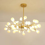Gold Firefly Shade Nordic Led Chandelier For Living Room: Acrylic Suspension Lighting 45 / A