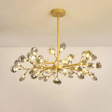 Gold Firefly Shade Nordic Led Chandelier For Living Room: Acrylic Suspension Lighting 45 / D