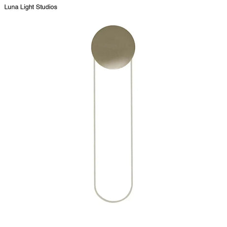 Gold Led Bedroom Wall Mount Light Fixture - Contemporary Oblong Lighting Ideas