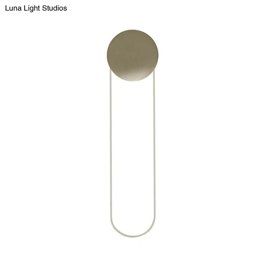 Gold Led Bedroom Wall Mount Light Fixture - Contemporary Oblong Lighting Ideas