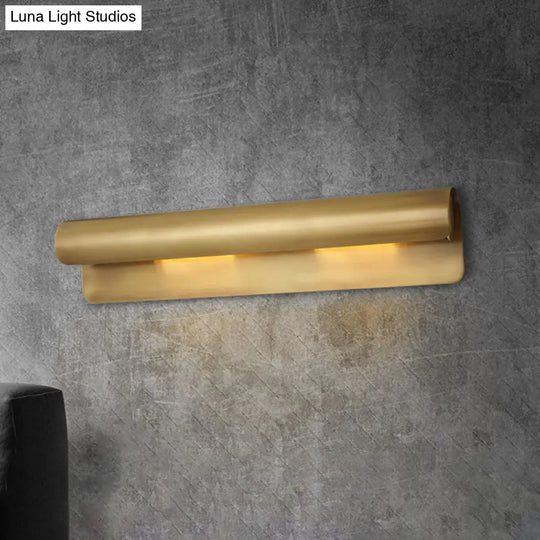 Gold Metal Wall Mounted Sconce Lamp - Luxurious Scrolled Design 1 Light 10/19.5 Wide