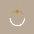 Gold Minimalistic Ring Pendant Led Ceiling Light For Living Room - Acrylic Island Lighting 1 / Warm