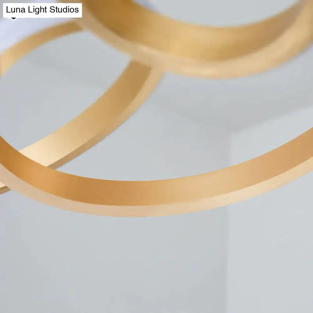 Gold Plated LED Pendant Lights Dining Room Kitchen New Lighting Lamp Cord Pendant Lamp With Remote Control Luminaire