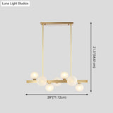 Gold Simplicity Globe Pendant Lamp: Frosted Glass Dining Room Island Lighting