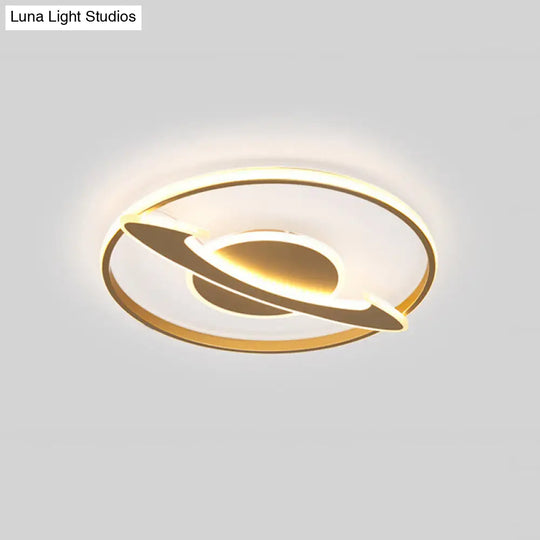 Golden Nordic Mountain/Starfish Acrylic Led Flush Light For Bedroom Gold / Universe