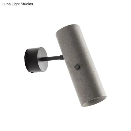 Grey Led Wall Light: Tube Store Spotlight With Swivel Joint