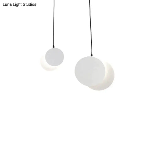 Half Moon Led Pendant Light Creative Design Aisle Living Room Bedside Dinner Decro Led Fixtures