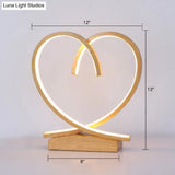Halo Ring Led Nightstand Lamp Stylish Table Light For Bedroom
