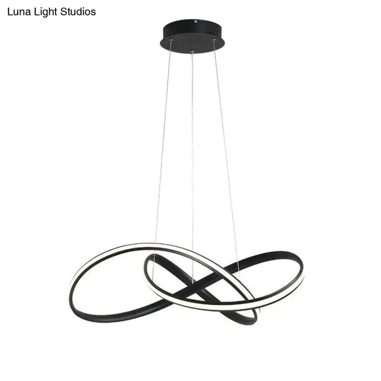 Hanging LED Pendant Lights For Shop Bar Dining Kitchen Room Aluminum Body Remote Control White/Black Pendant Lamps Free