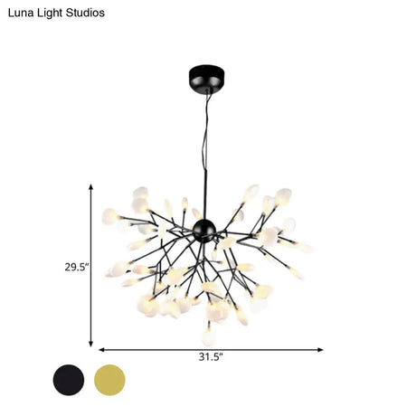 Heracleum Design Chandelier Opaline Glass Ceiling Pendant For Modern Living’