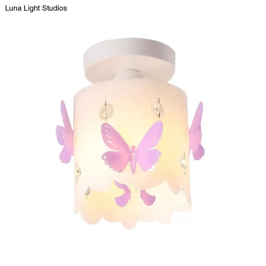 Hollow Butterfly Acrylic Ceiling Lamp For Modern Kitchen Mount