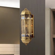 Hollow Out Arab Style Sconce: 1-Head Brass Wall Lamp For Stairs