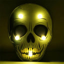 Horror-Themed Led Night Light: Battery Operated Compact Black Nightstand Lighting / A