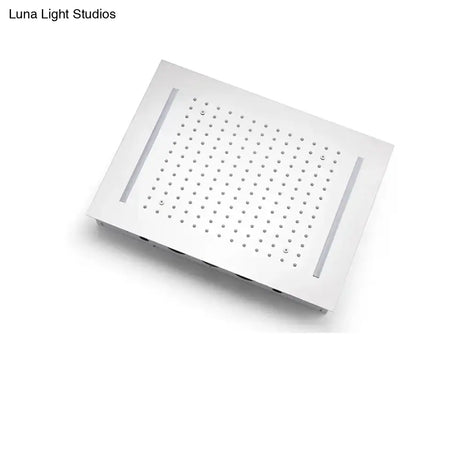 Hot selling Ceiling Rain LED Shower Faucets Set Thermostatic 3 ways Mixing Valve Faucets Body jets Massage 2 inch WHOLE