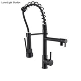 Hydrobliss - Dual Spout Pull Out Spring Faucet Kitchen Faucets