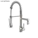 Hydrobliss - Dual Spout Pull Out Spring Faucet Kitchen Faucets
