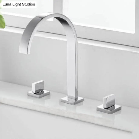 Hydrobliss - Modern Double Handle Bathroom Faucet