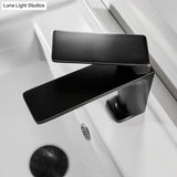 Hydrobliss - Modern Top Handle Bathroom Faucet Matte Black