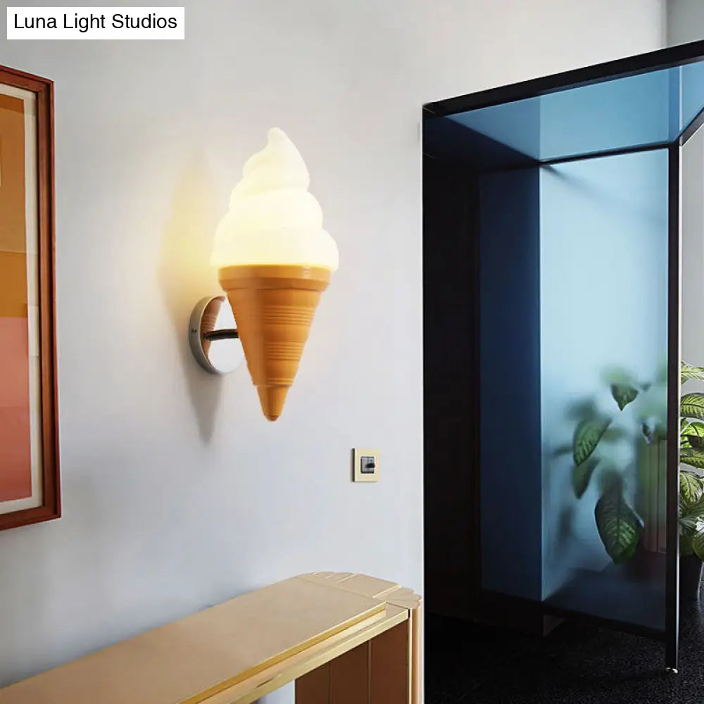 Ice Cream Shaped Led Wall Lamp For Childrens Bedroom