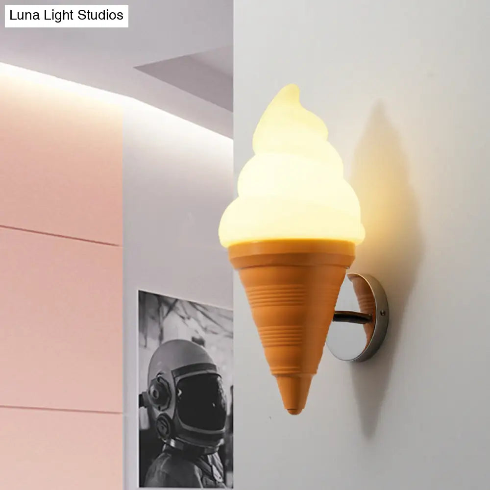 Ice Cream Shaped Led Wall Lamp For Childrens Bedroom