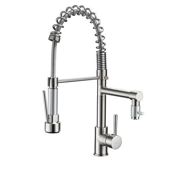 Hydrobliss - Dual Spout Pull Out Spring Faucet Kitchen Faucets