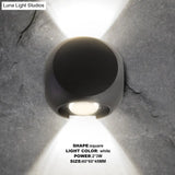 Indoor Lighting Led Wall Lamp Ip65 Waterproof & Outdoor Aluminum Light Surface Mounted Cube Garden