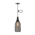 Industrial Black Wire Mesh Pendant Light With Height Adjustable Hanging Lamp For Dining Room / C
