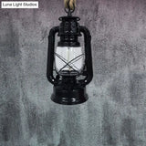 Industrial Clear Glass Pendant Ceiling Light For Coffee Shop - Black/Bronze/Antique Brass Finish