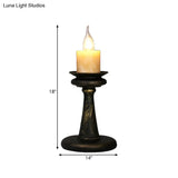 Industrial Desk Lamp With Candelabra Marble Table Accent In Brass/Bronze