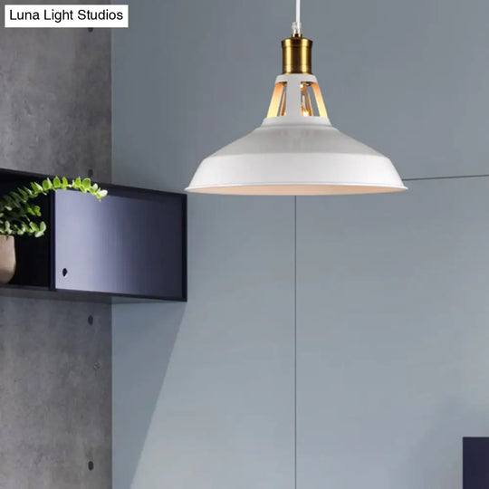 Industrial Metal Pendant Light Kit For Shaded Restaurant - Stylish Hanging Fixture