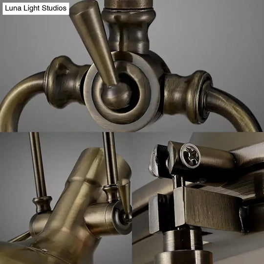 1-Light Industrial Metal Pendant With Antique Brass/Brass/Copper Finish And Frosted Diffuser